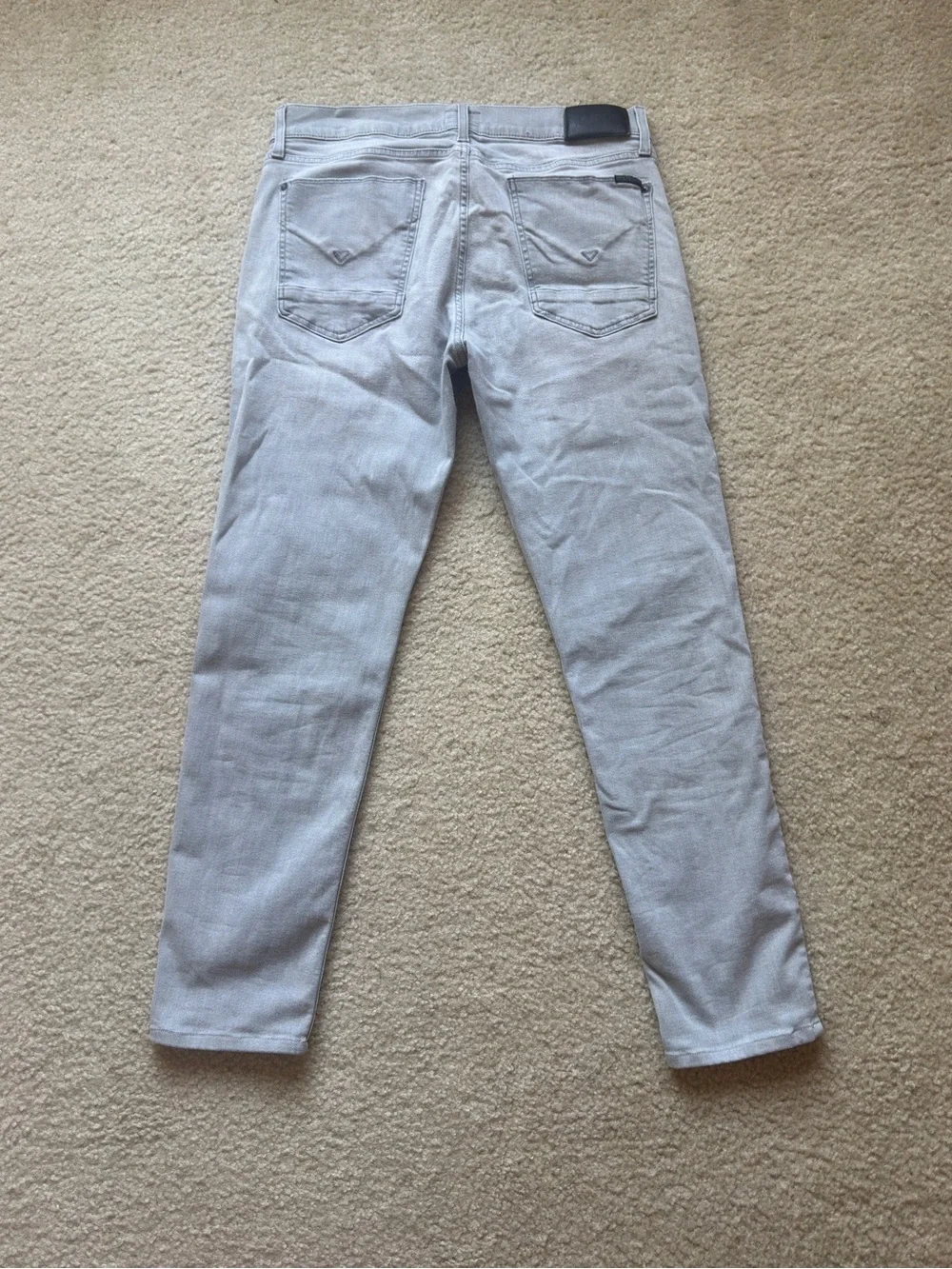 Hudson Jeans Men’s Slim Straight Light Gray Denim